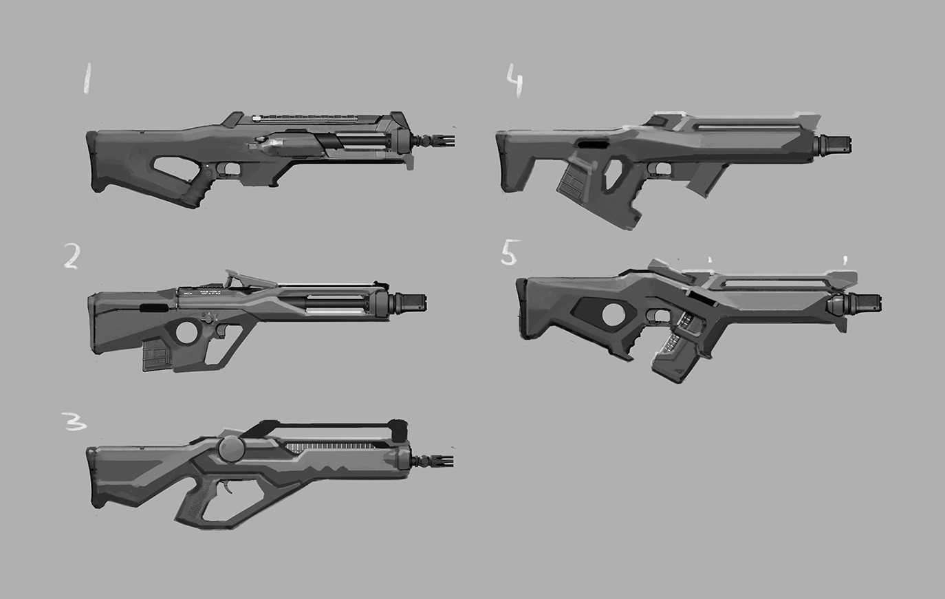 Futuristic Gun Concept Art