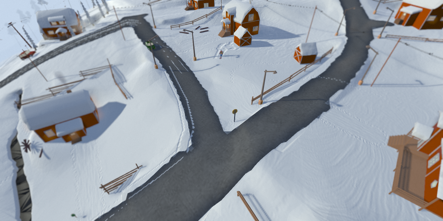 Developing a Ski Open-World Game for Mobile