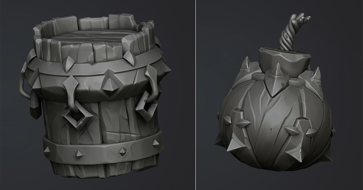 Sculpting a Stylized Axe in ZBrush