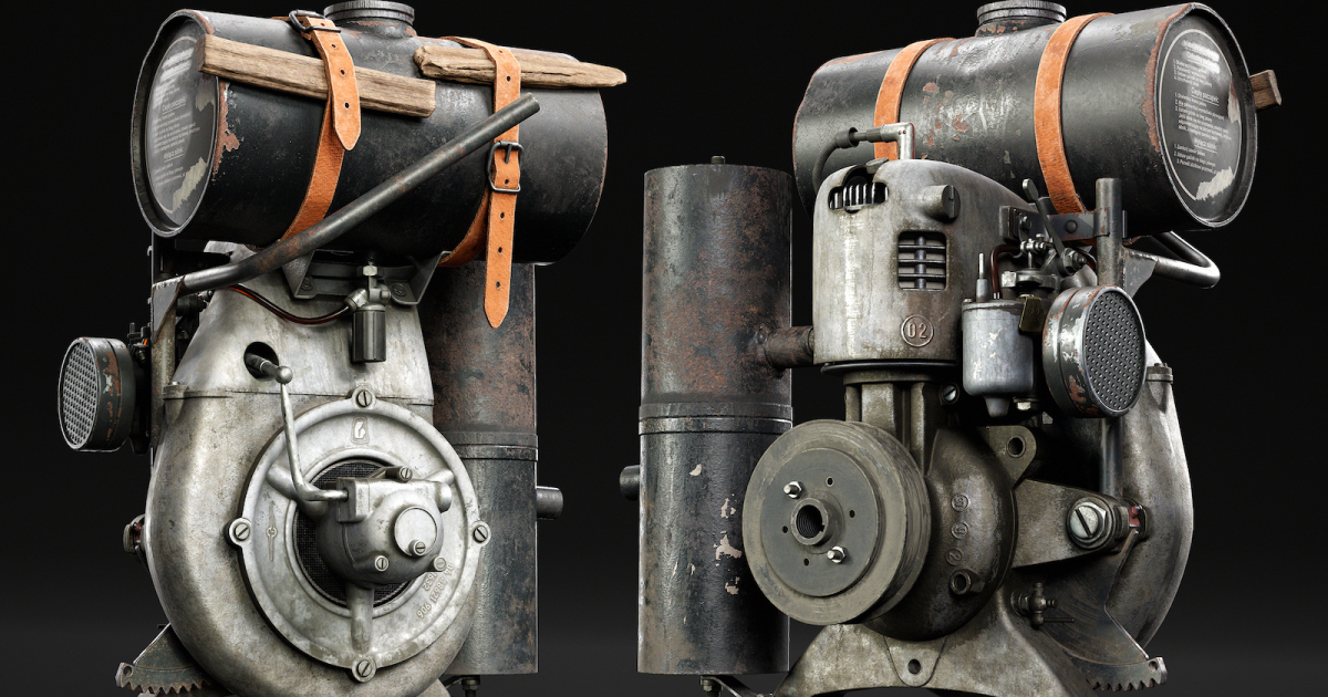 Creating a Working Engine Prop in Blender & Marmoset Toolbag