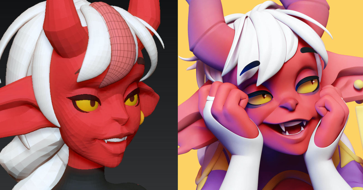 creating stylized characters vk