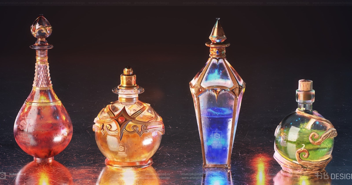 Creating Magick Potion Vials In Substance Designer