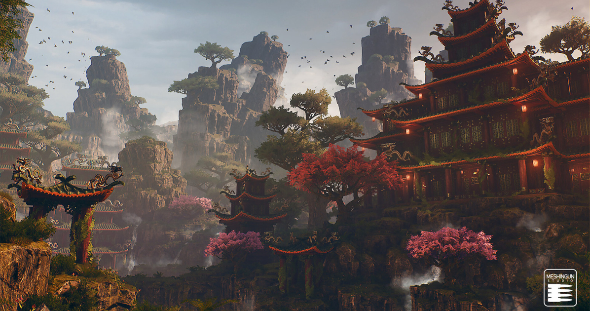 Asian Temple Pack for Unreal Engine