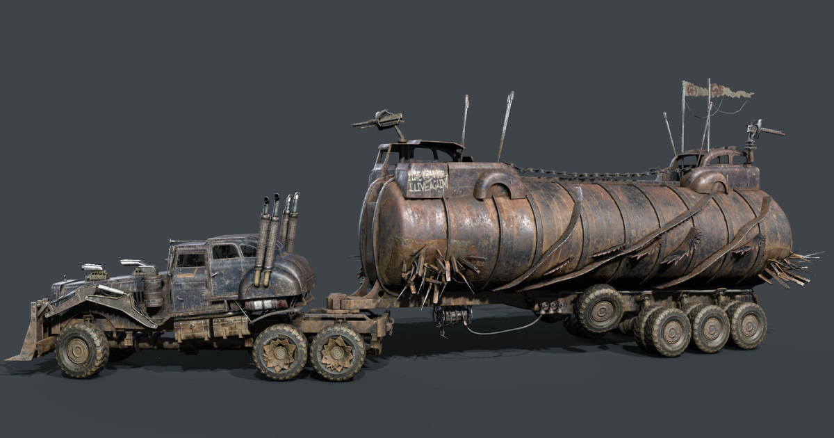 The War Rig Making A Vehicle From Mad Max In Maya Substance Painter