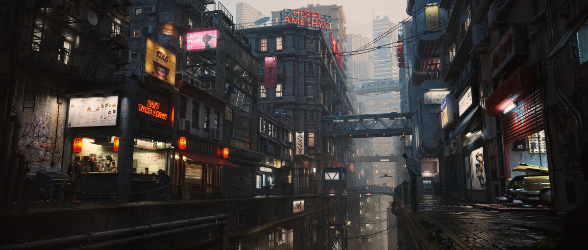 Creating a Cyberpunk Scene With V-Ray 5 for Maya