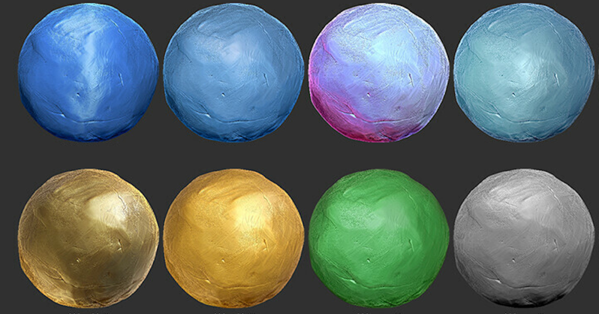 clear plastic zbrush material