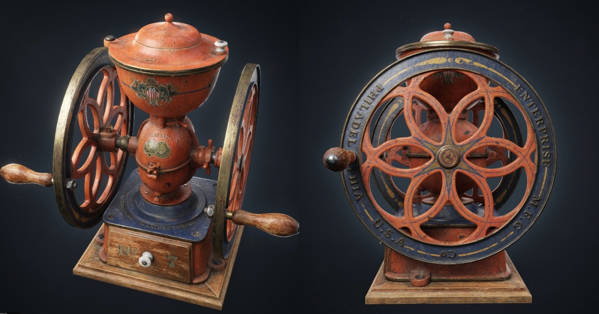 ArtStation - Vintage Coffee Pot Look Development