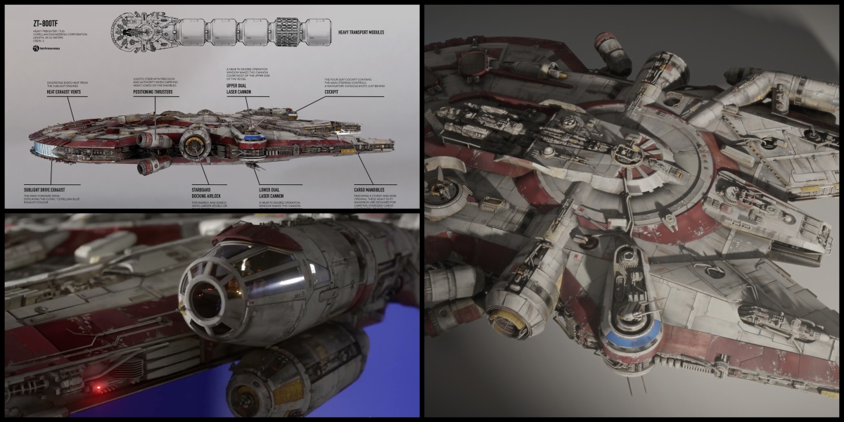 Different versions of discount the millennium falcon