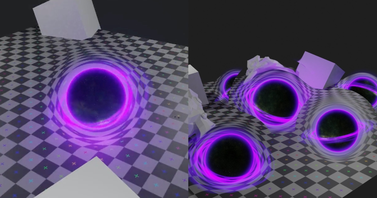 ShaderOnly Black Hole Effect Made in Blender