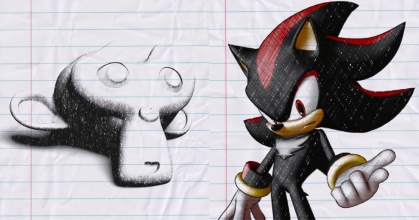 Shadow the Hedgehog Blender rig