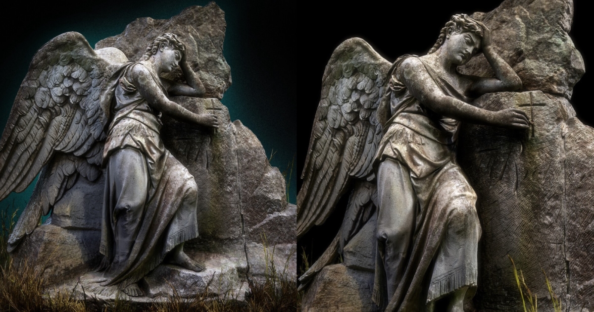 angel statue zbrush