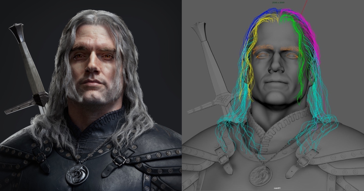 Henry Cavills Witcher Recreated in 3D