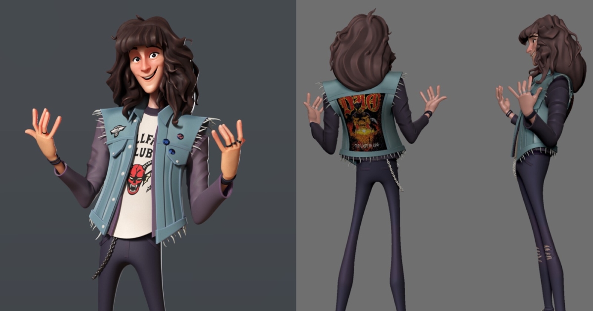 A Stylized Take on Eddie Munson from Stranger Things