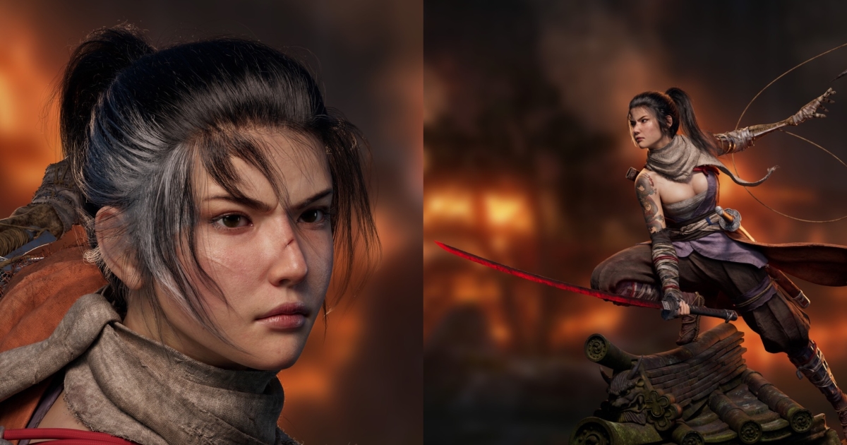 Female Version Of FromSoftware S Sekiro Hero Imagined In 3D   Contain 1200x630 