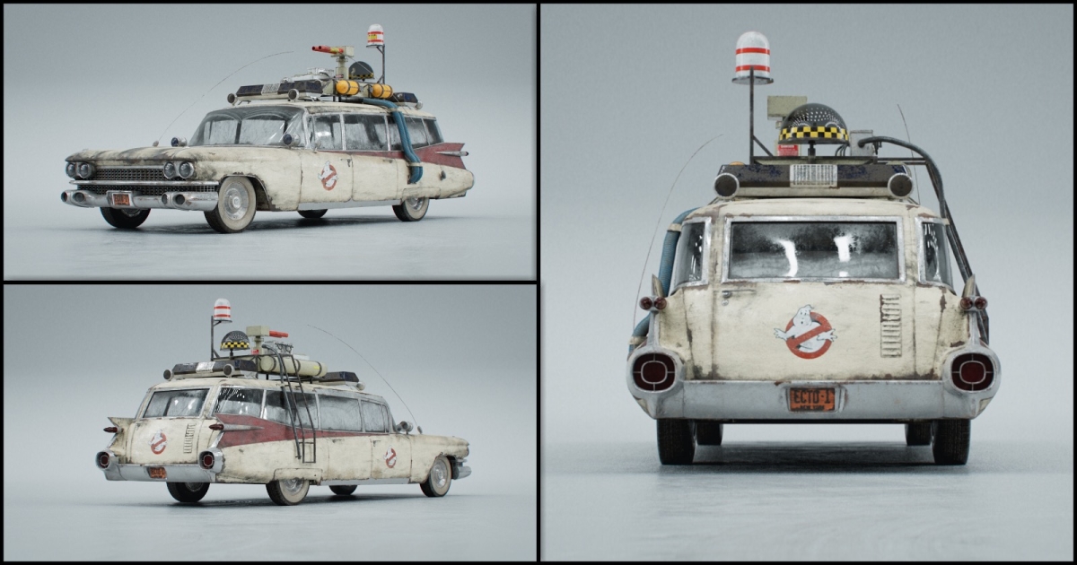 Ghostbusters' Ecto-1 Car Recreated In 3D