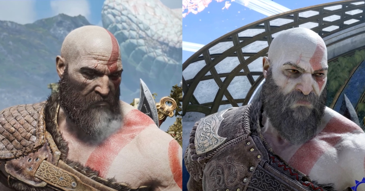 God of War Ragnarok vs God of War (2018) - Gameplay Comparison (4K