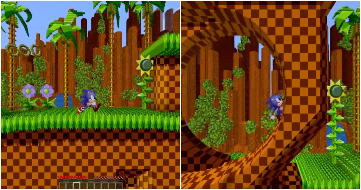 Updated my map, Green Hill Zone (From Sonic 1) but it's Minecraft :  r/Minecraft