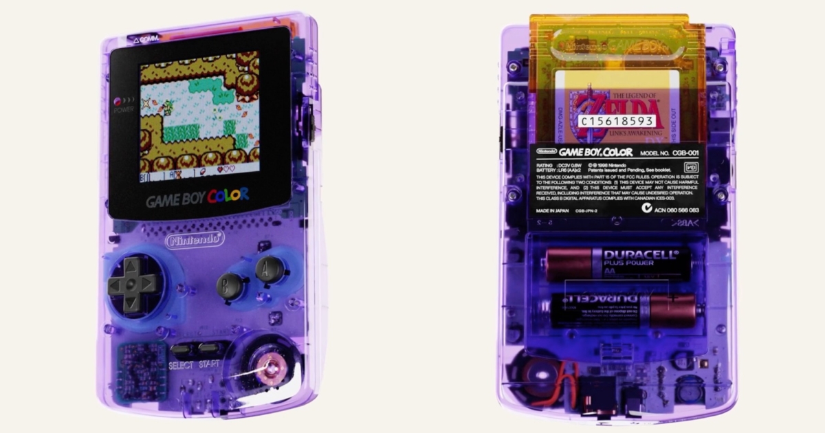 The Atomic Purple Game Boy Color / gif :: game boy :: consoles