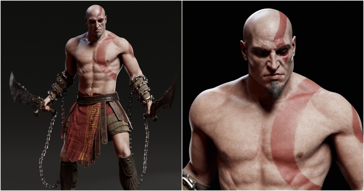 god of war kratos body