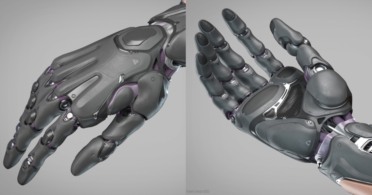 Detailed Cyborg Hand Made in ZBrush