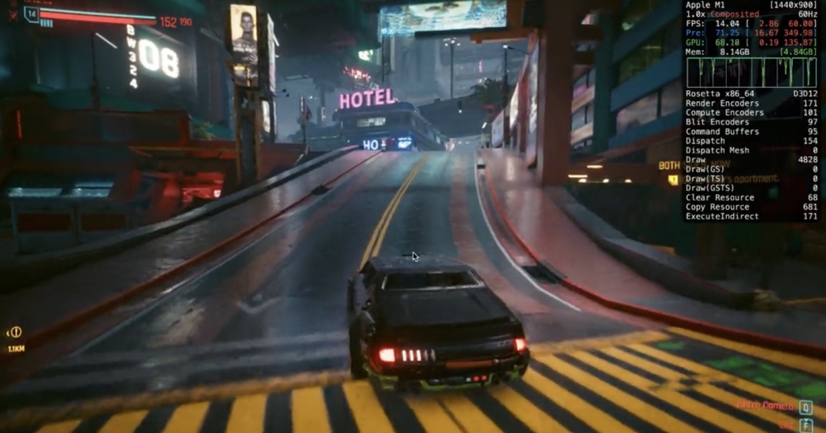 Cyberpunk 2077 Ran On M1 MacBook Pro On Ultra