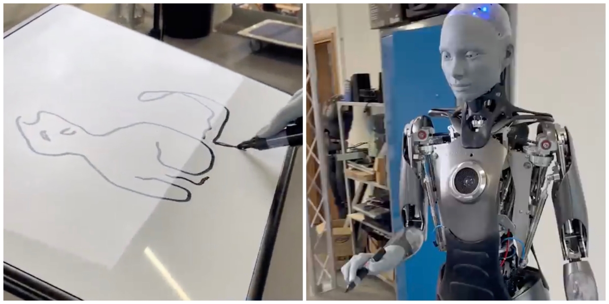 Watch: 'World's most advanced' humanoid robot, Ameca, draws a cat -  Hindustan Times