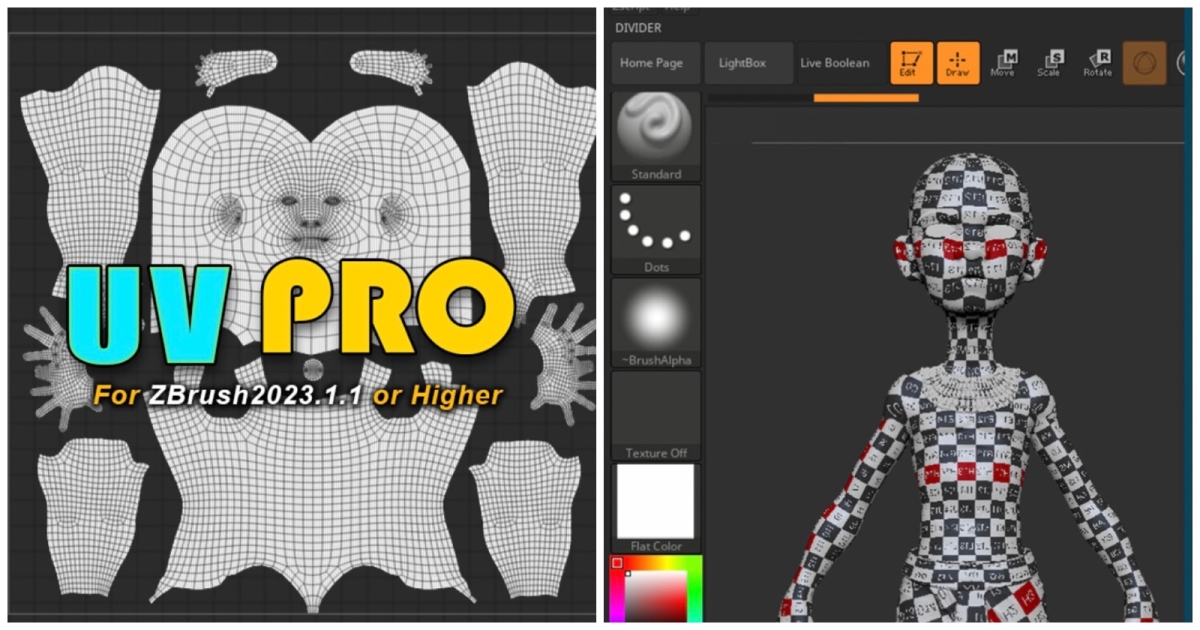 Uv Pro A Cool New Zbrush Plug In For Uv Unwrapping