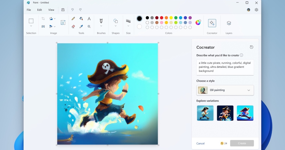 Windows 11’s Paint Can Now Generate AI Images