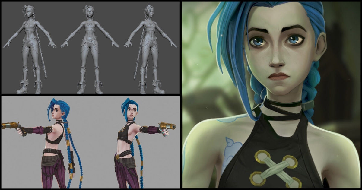 Arcane's Jinx and Silco Recreated in 3D