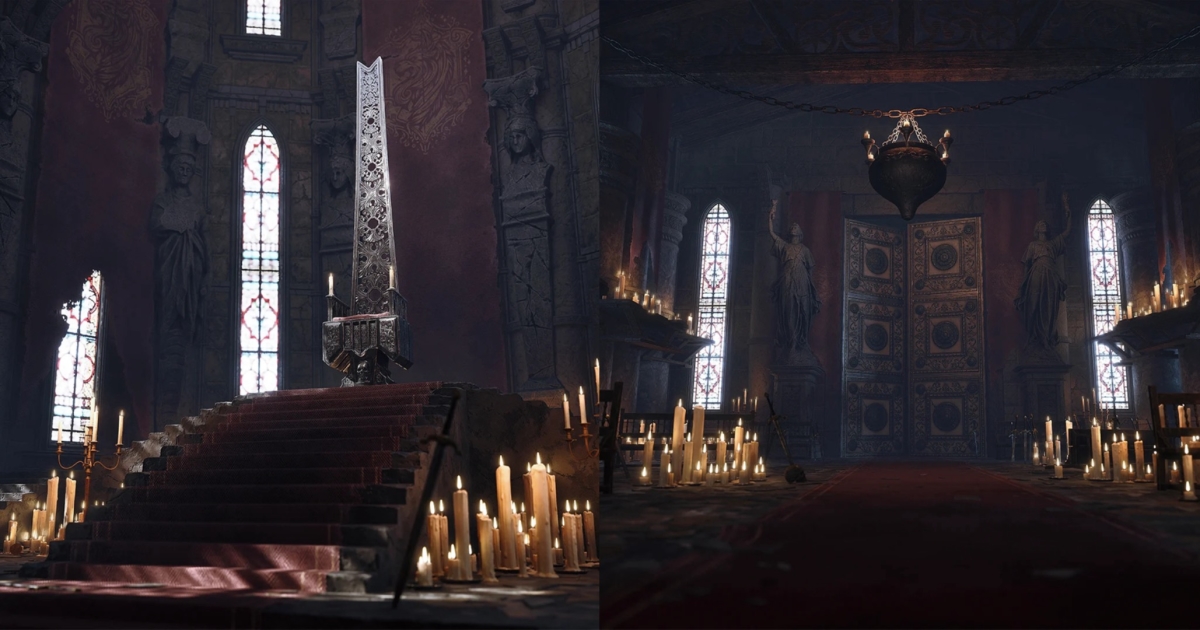 Make Your Soulslike Game with This Beautiful Throne Room Interior