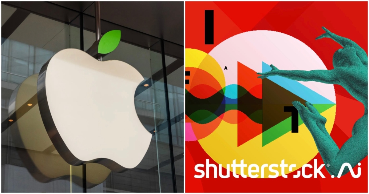 Apple pagó a Shutterstock para usar sus imágenes en entrenamiento de IA