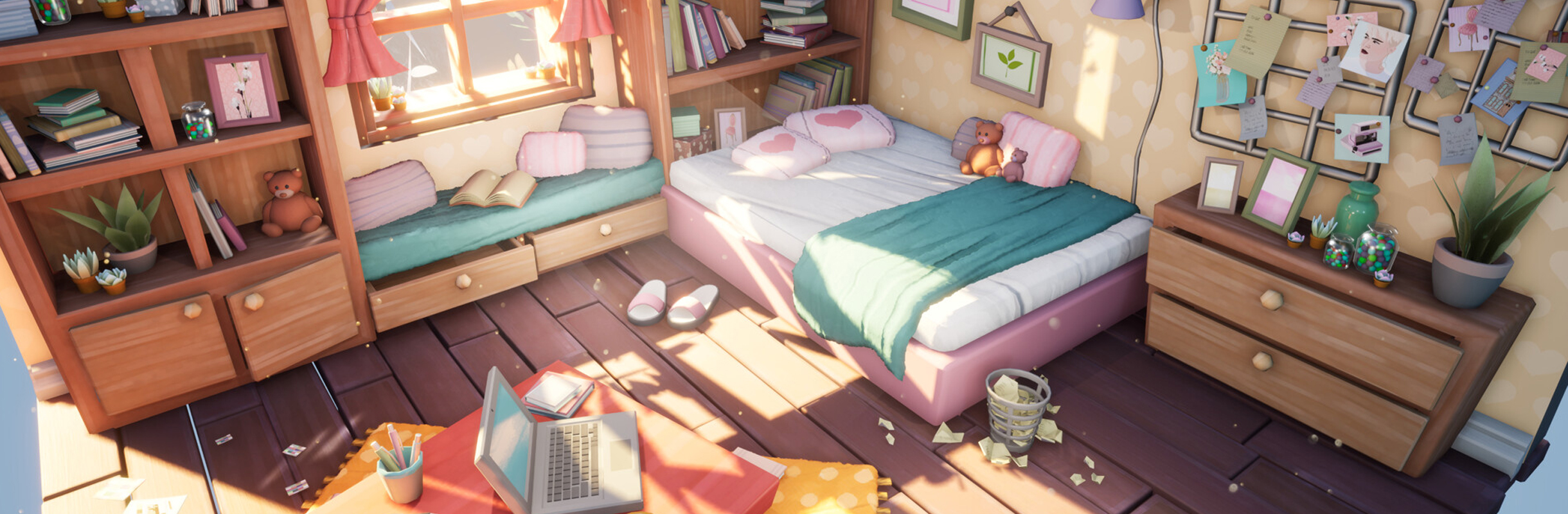 Anime Bedroom Bed Wallpapers  Wallpaper Cave