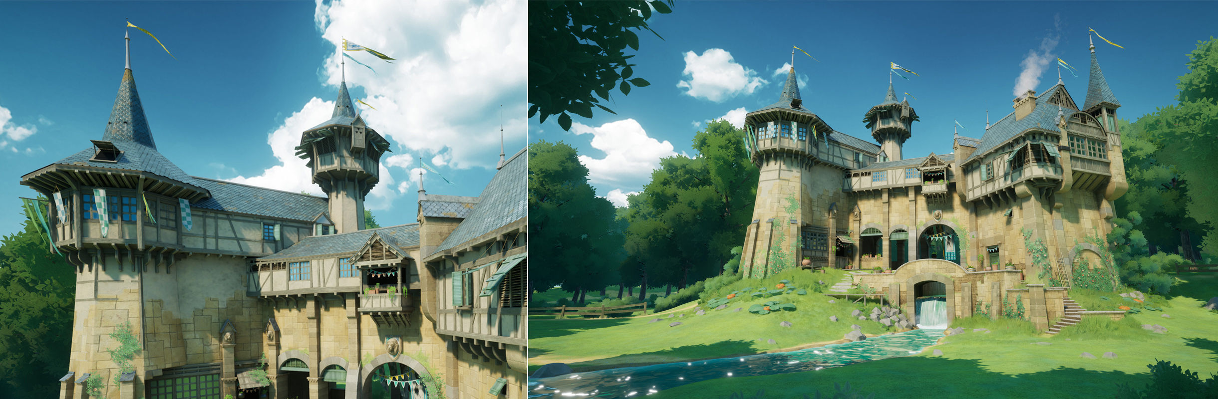 ArtStation - Castle In The Clouds - UE4 Stylized Environment & Technical Art