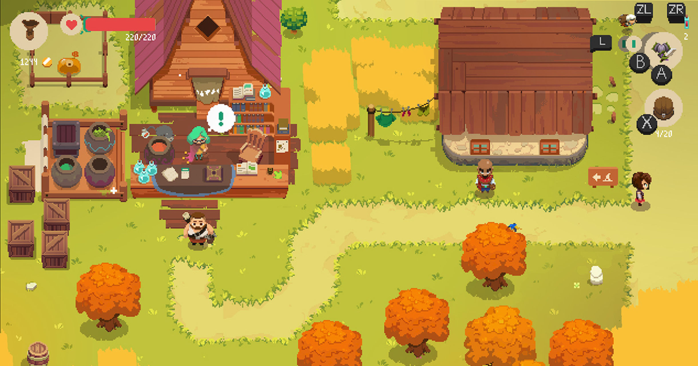 I love the look of this Zelda-inspired pixel art game