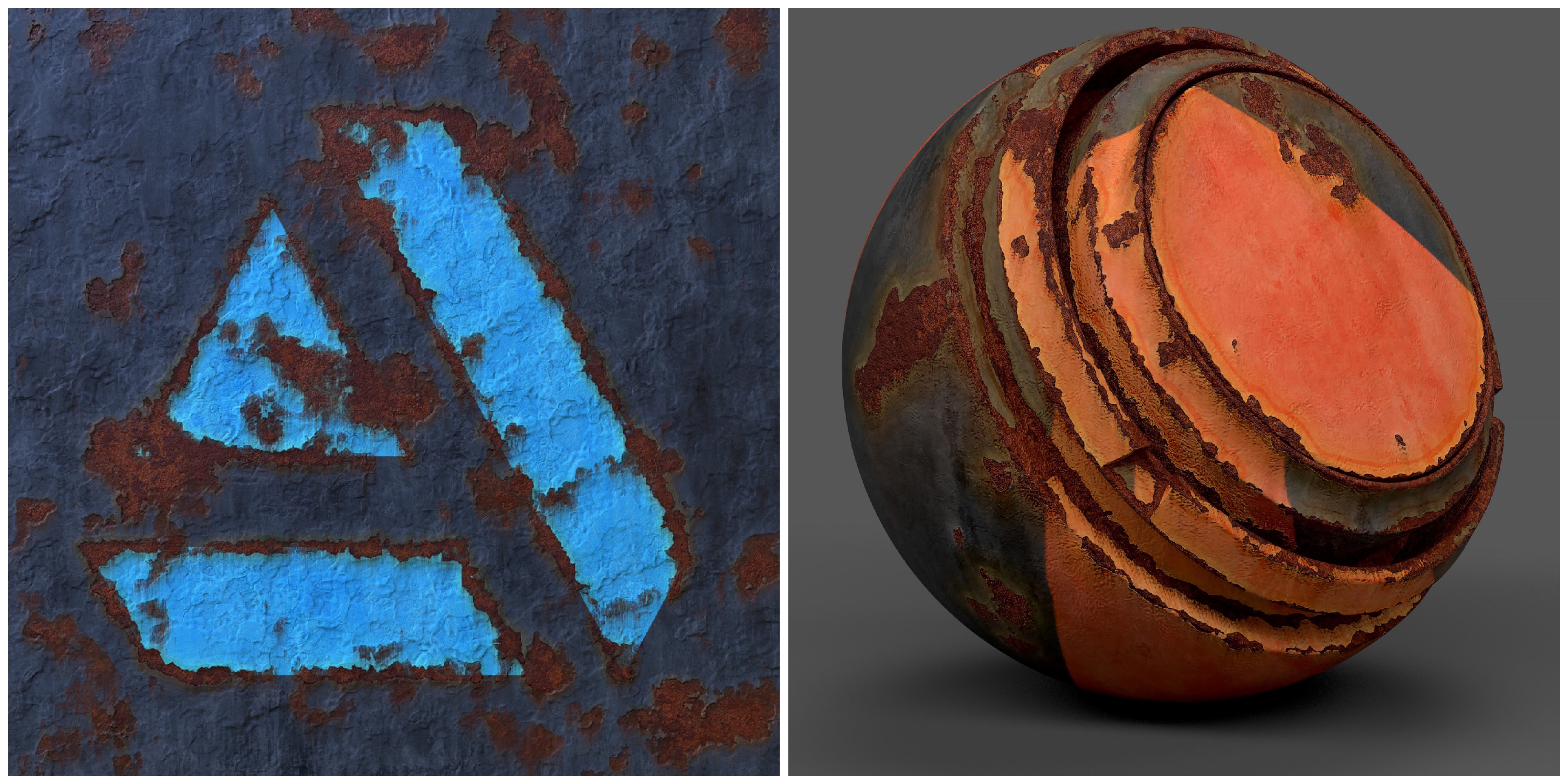 substance painter rusty metal