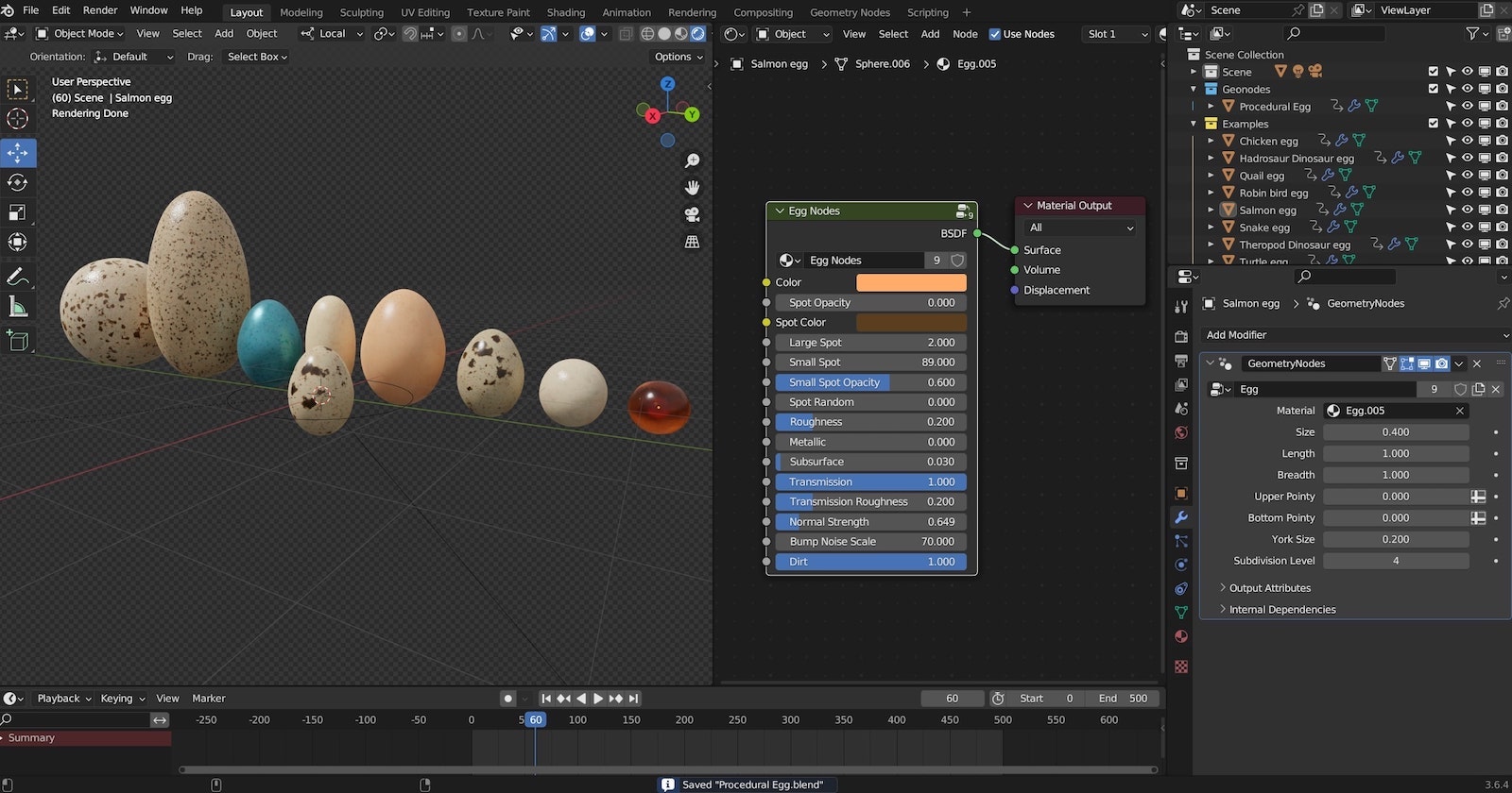 Create the WORLD RECORD EGG in Blender 2.8 