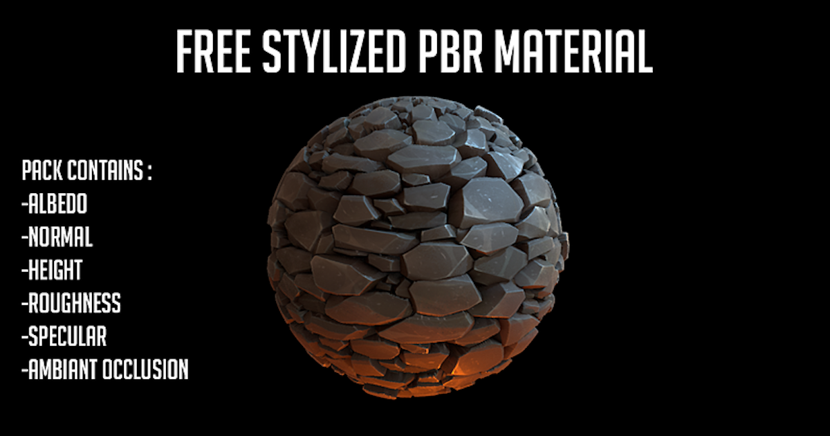 A Free Stylized Cobblestone Material
