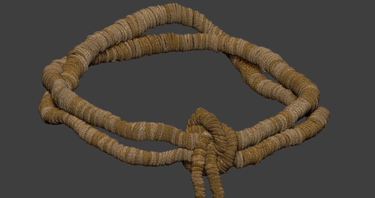 make realistic rope in zbrush