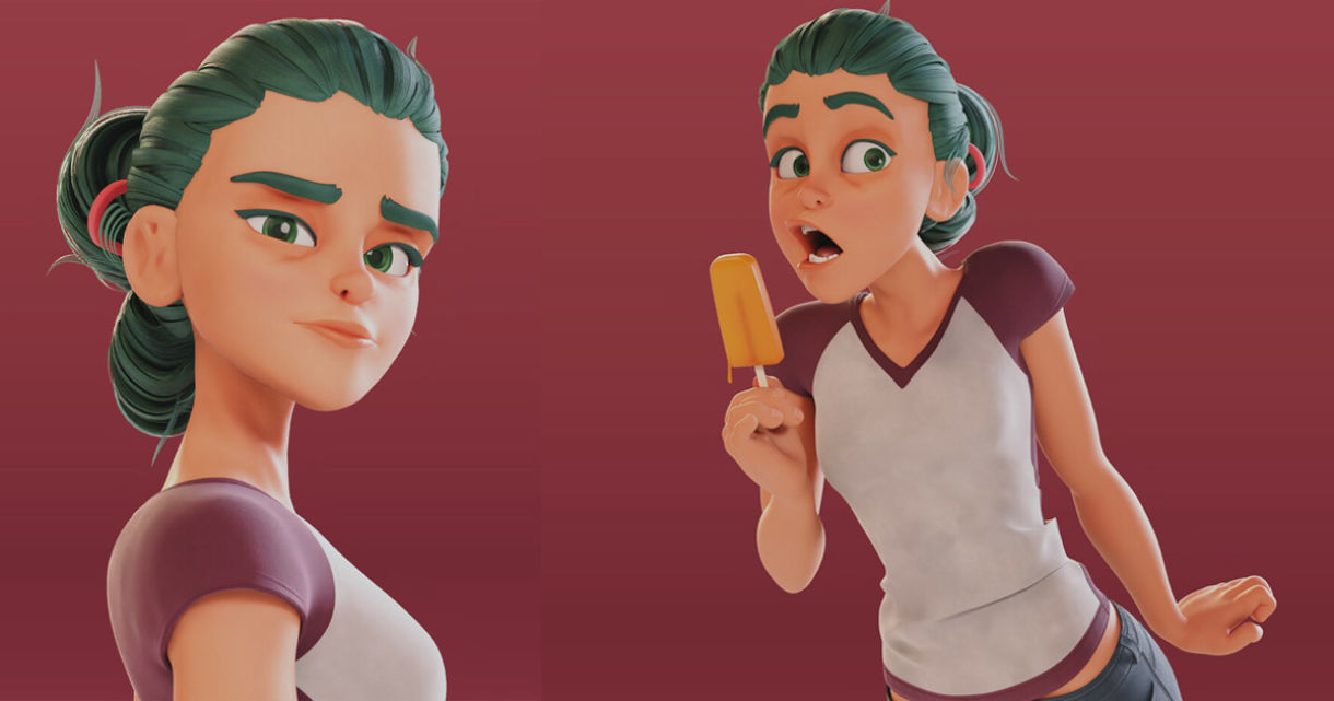 first blender project: cartoon person - Works in Progress