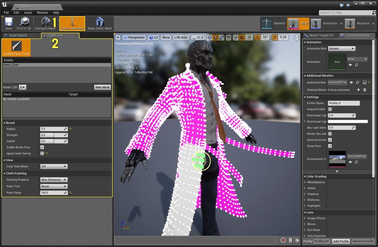 Clothing Tool In Unreal Engine 4