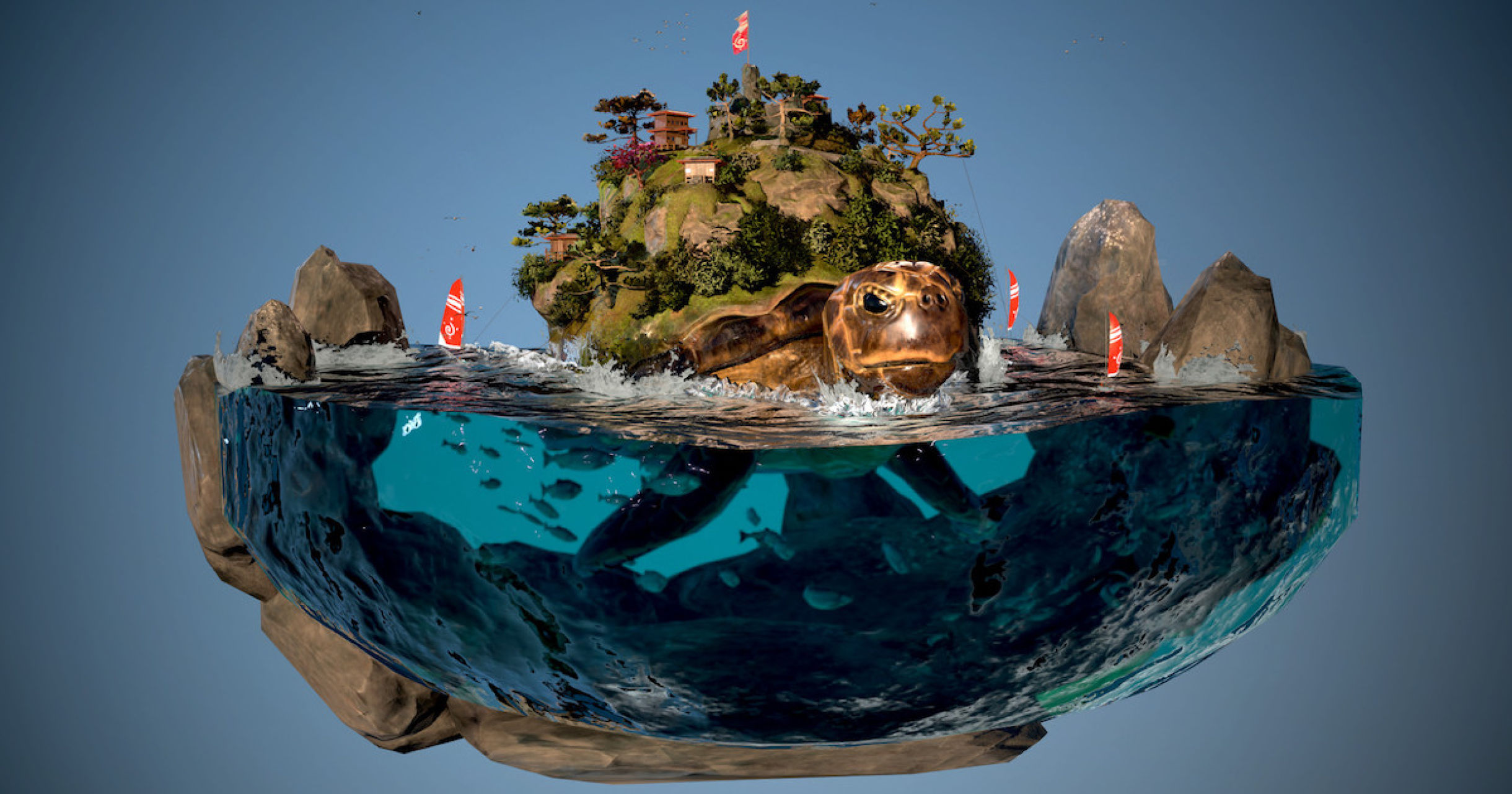 Creating 'Turtle Civilization' Diorama