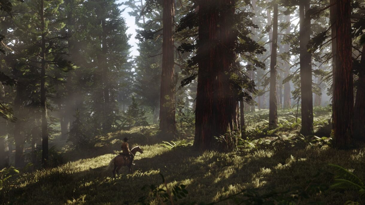 Unreal Engine 4 Realistic Forest vs Red Dead Redemption 2 