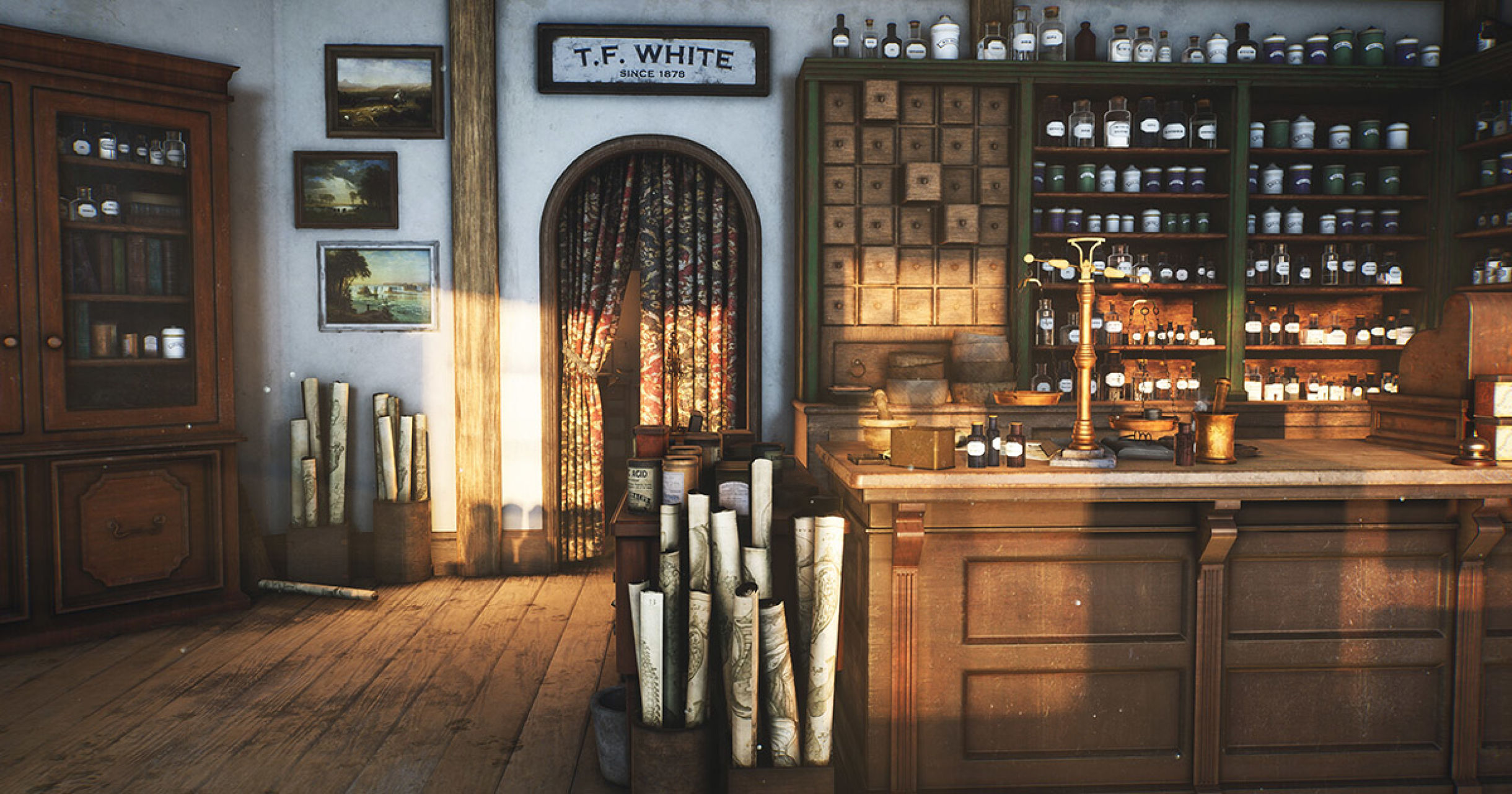 Old Pharmacy In Ue4 Props Materials Lighting