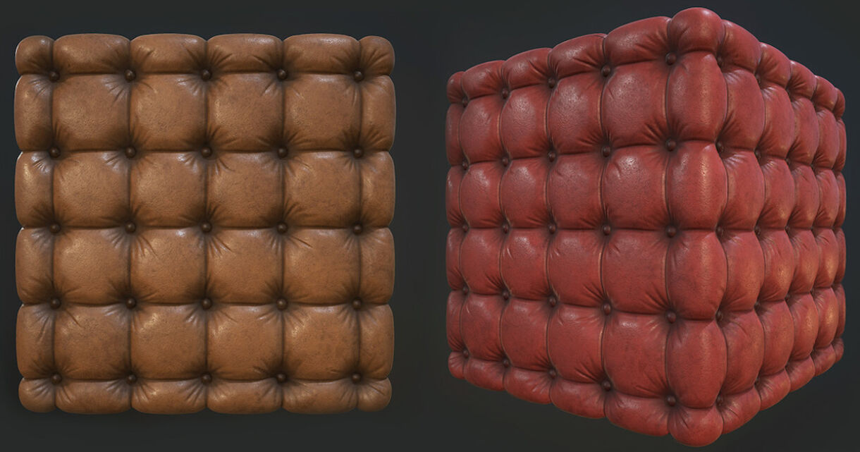 Sofa Leather Material In Substance Designer, Sofa Leather Material