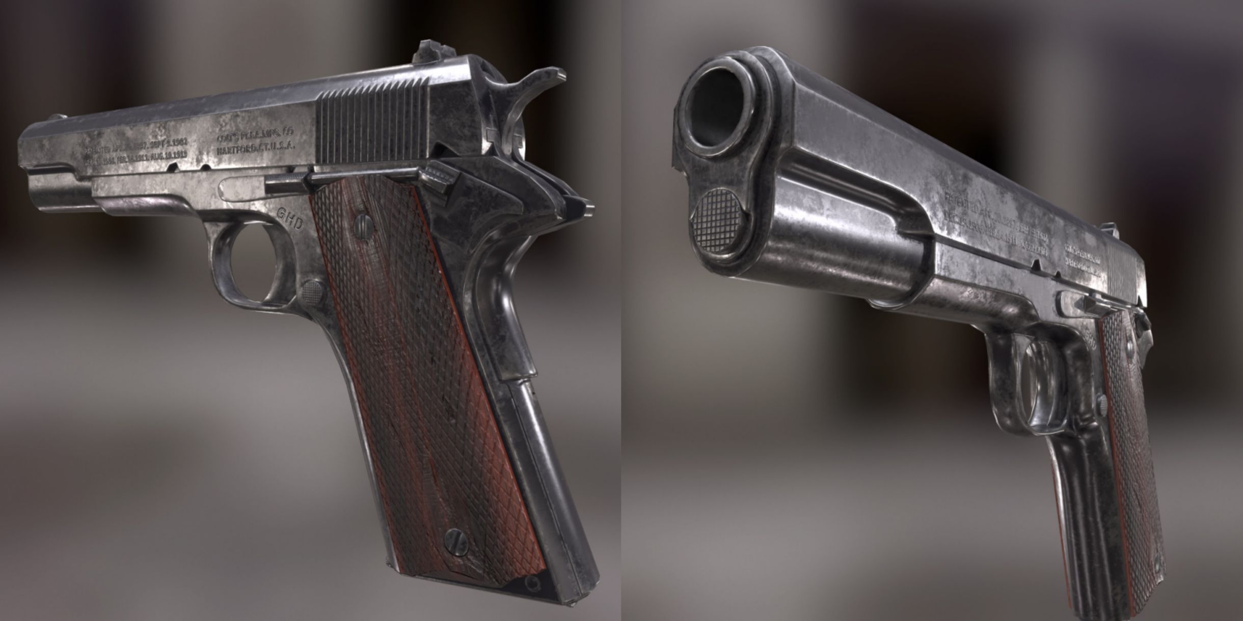 Realistic Texturing & Rendering of Guns