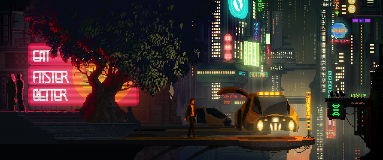 The Last Night: Pixel Art Cyberpunk Open World Game