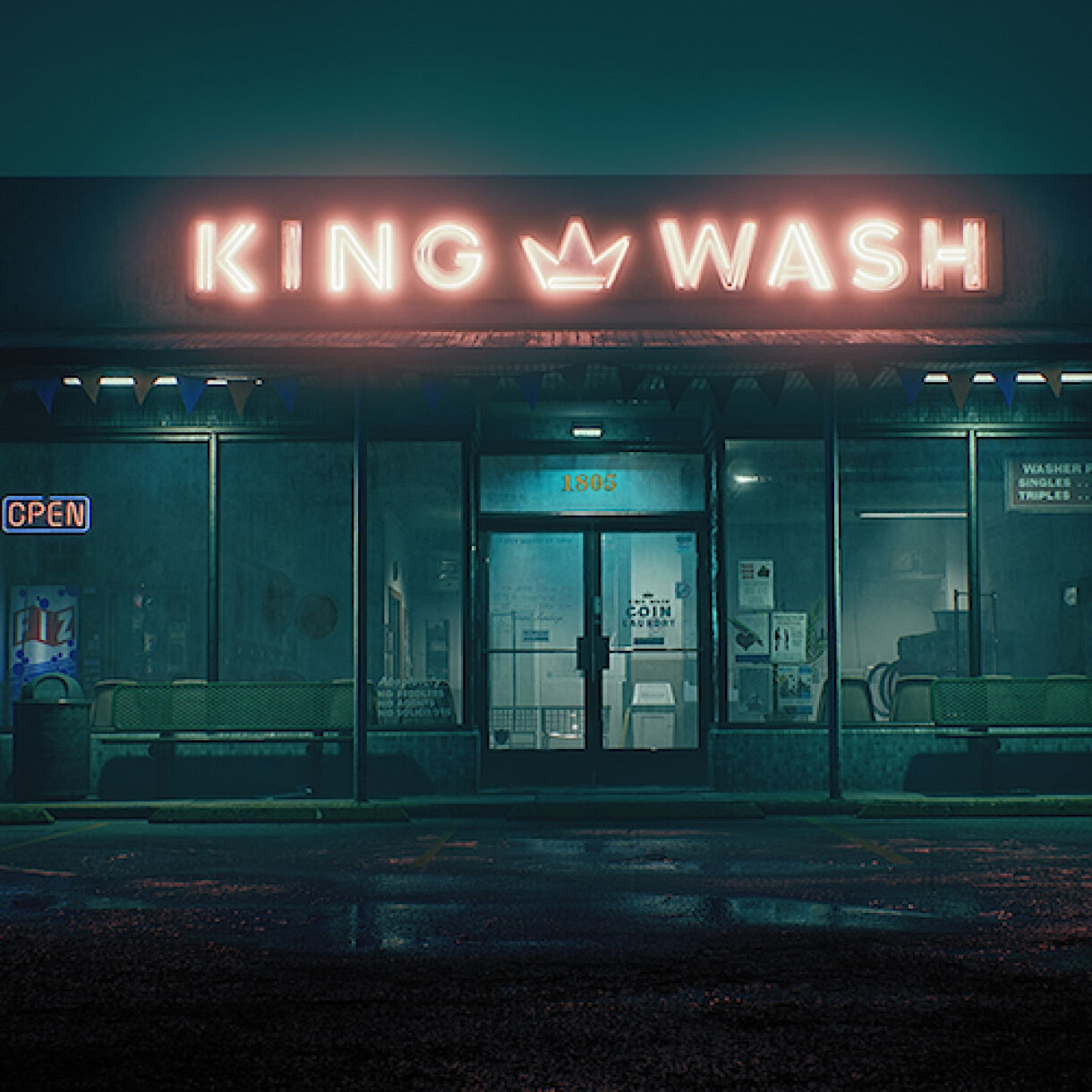 King Wash Laundromat: Realistic Scene Building