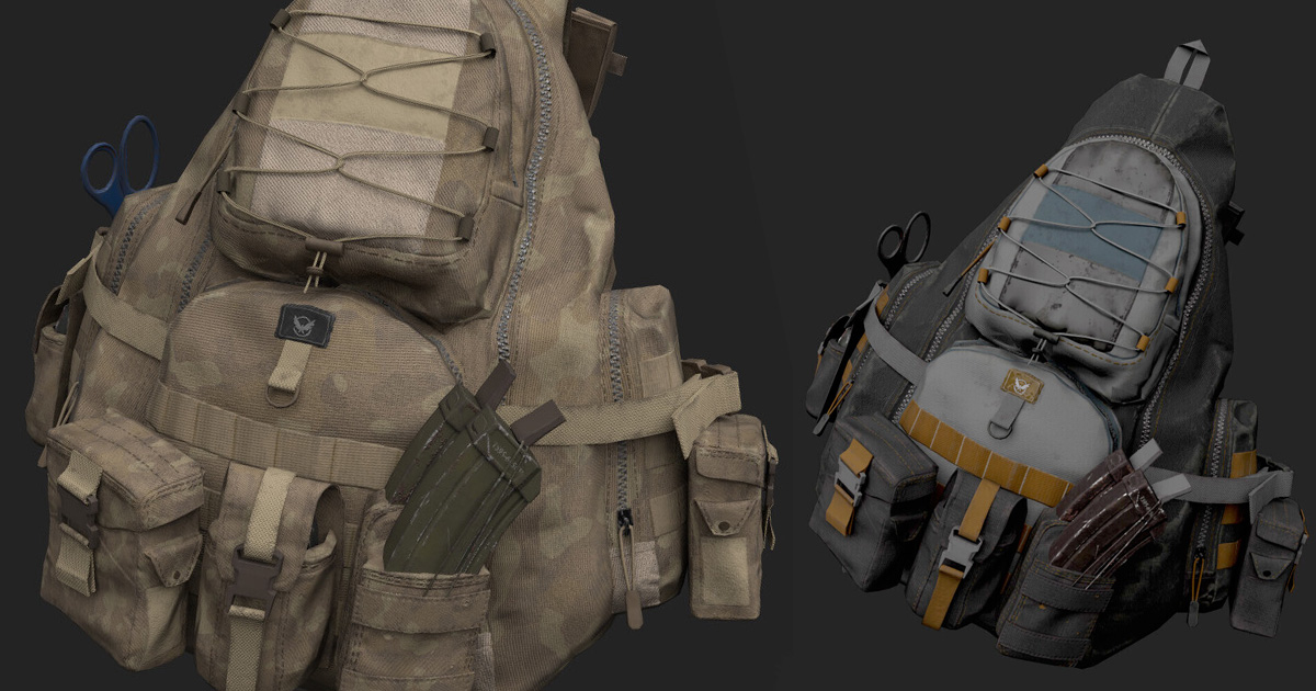 Engine Mesh Backpack - Army
