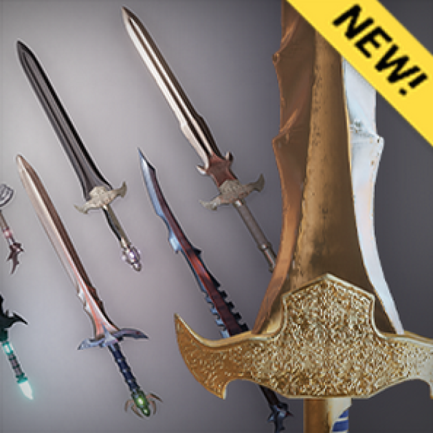 'Over 9000 Swords' Package for UE4