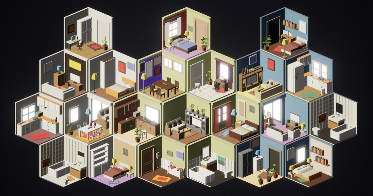 Free Isometric Interiors For Unreal